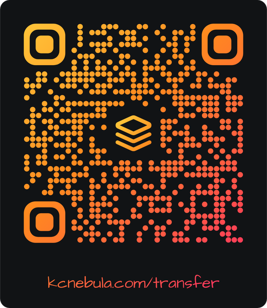 QR code that opens kcnebula.com/transfer